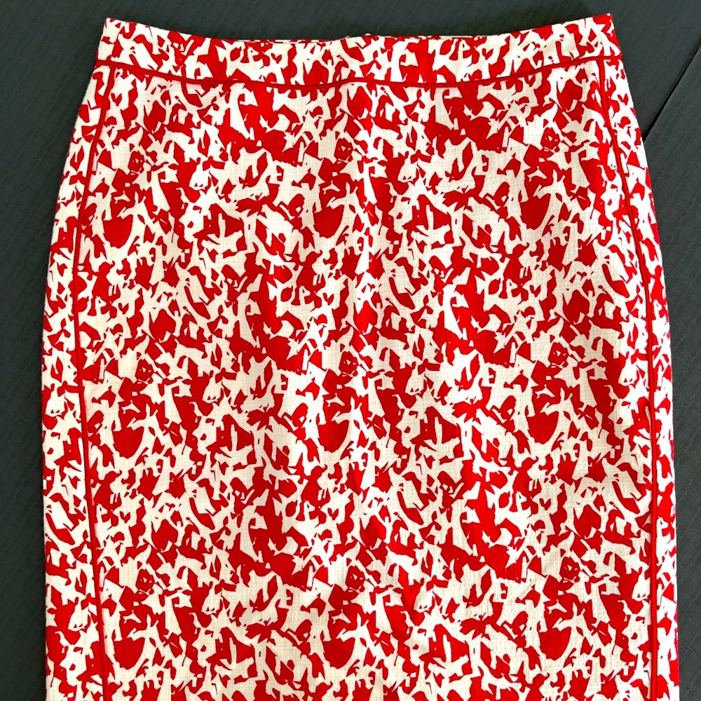 Orange and cream pencil skirt by Halogen | 4P